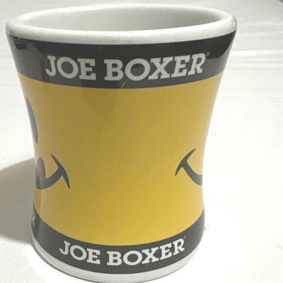 Joe Boxer Mr. lickey Happy Face coffee mug Vintage 2002 #31413 heavy thick cup - Picture 2 of 7